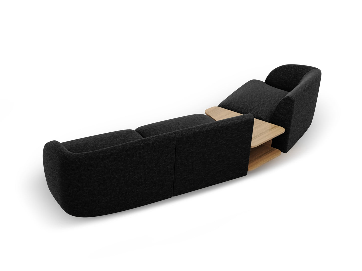 Sofa Chenille Anthrazit Miley — Ansicht 4