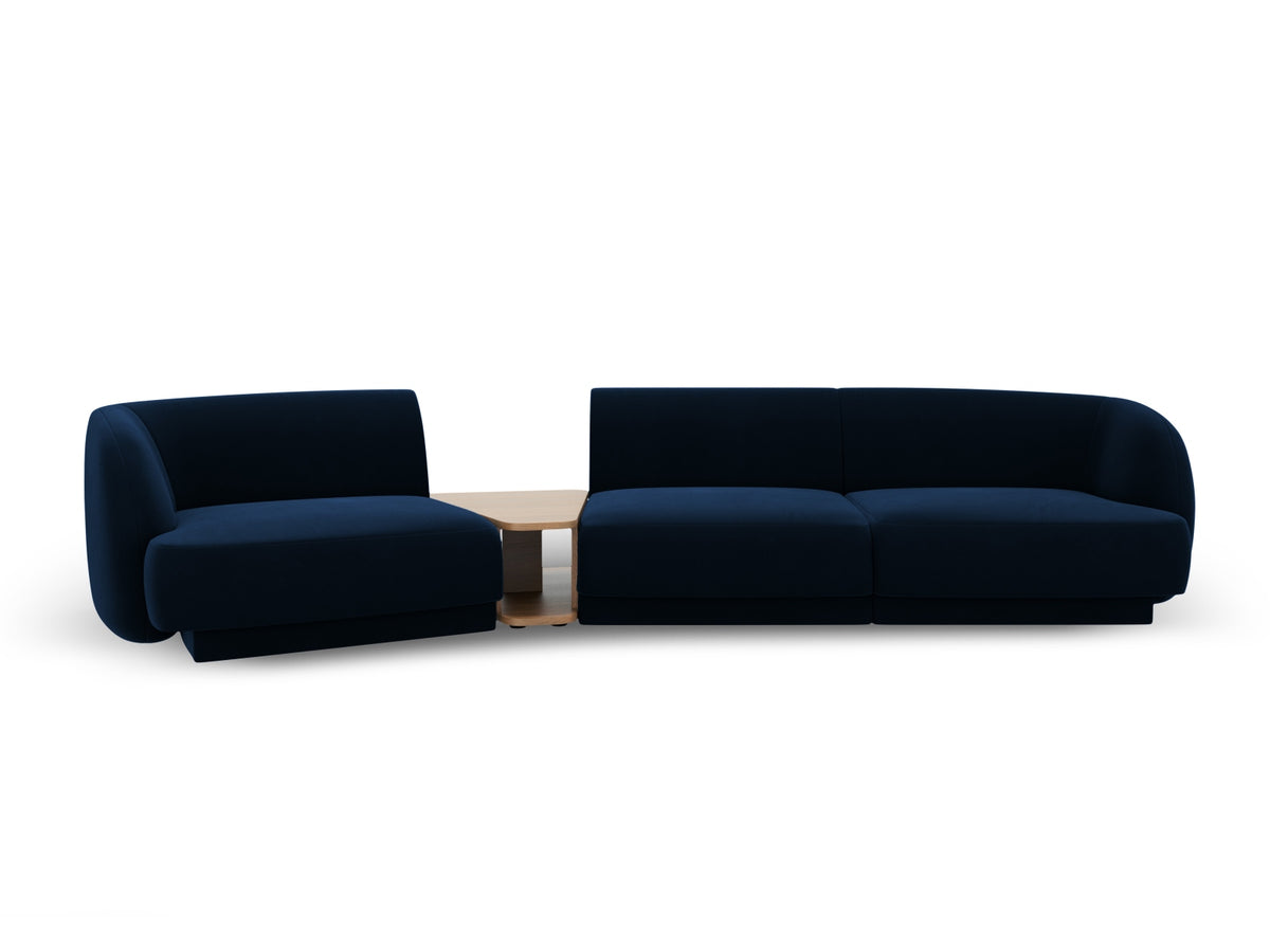 Miley Modular Sofa, 3 Seats, 303x126 cm — Royal Blue / Left