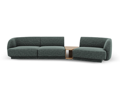 Miley Modular Sofa, 3 Seats, 303x126 cm — Petrol / Right