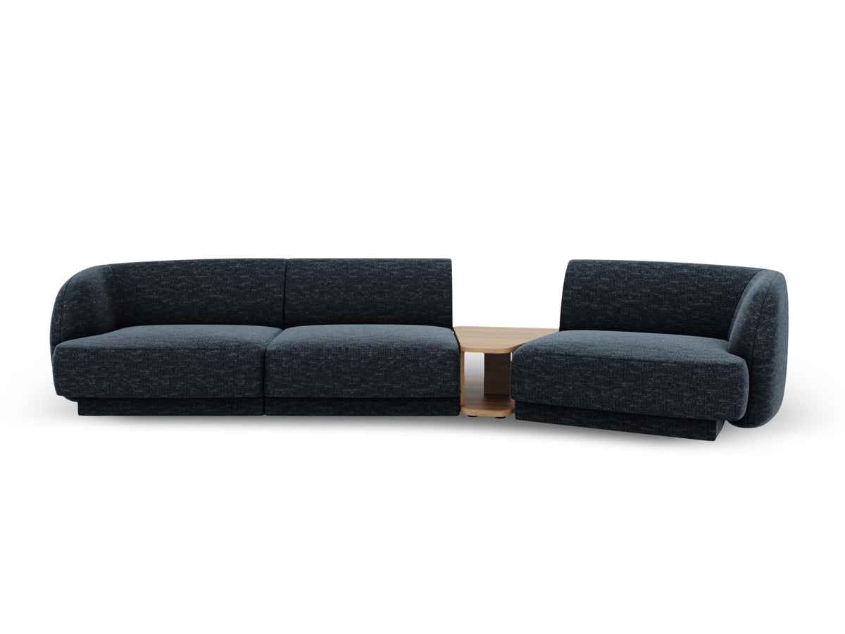 Miley Modular Sofa, 3 Seats, 303x126 cm — Royal Blue / Right