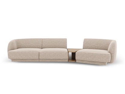 Miley Modular Sofa, 3 Seats, 303x126 cm — Beige / Right