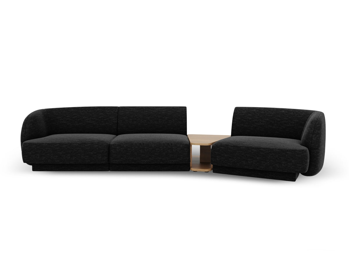 Miley Modular Sofa, 3 Seats, 303x126 cm — Anthracite / Right