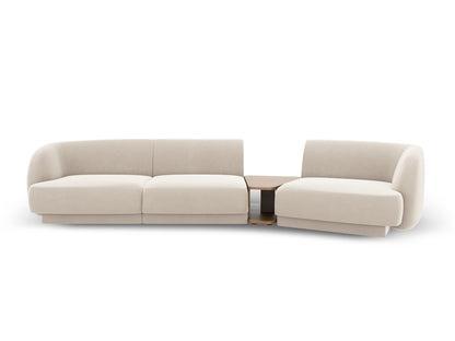 Miley Modular Sofa, 3 Seats, 303x126 cm — Light Beige / Right
