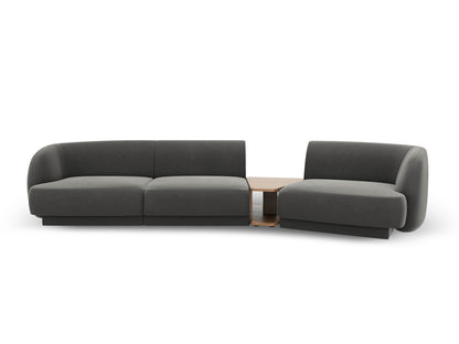Miley Modular Sofa, 3 Seats, 303x126 cm — Light Grey / Right