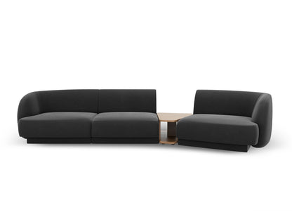 Miley Modular Sofa, 3 Seats, 303x126 cm — Grey / Right