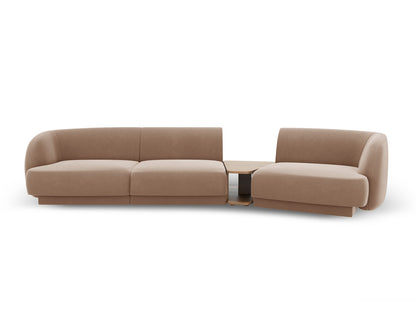 Miley Modular Sofa, 3 Seats, 303x126 cm — Cappuccino / Right