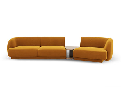Miley Modular Sofa, 3 Seats, 303x126 cm — Yellow / Right