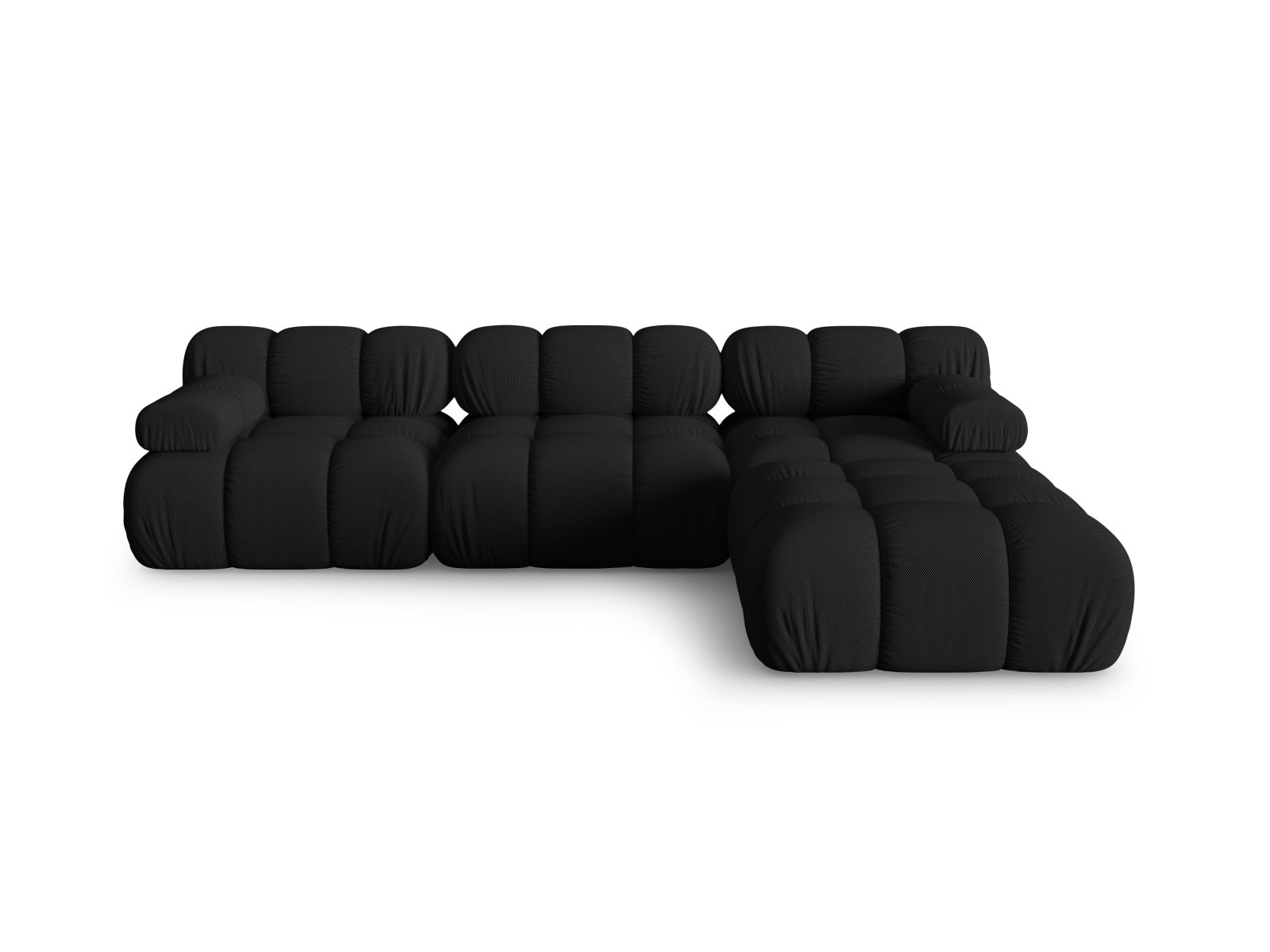 Bellis Modular Sofa, 4 Seats, 282x188 cm — Black