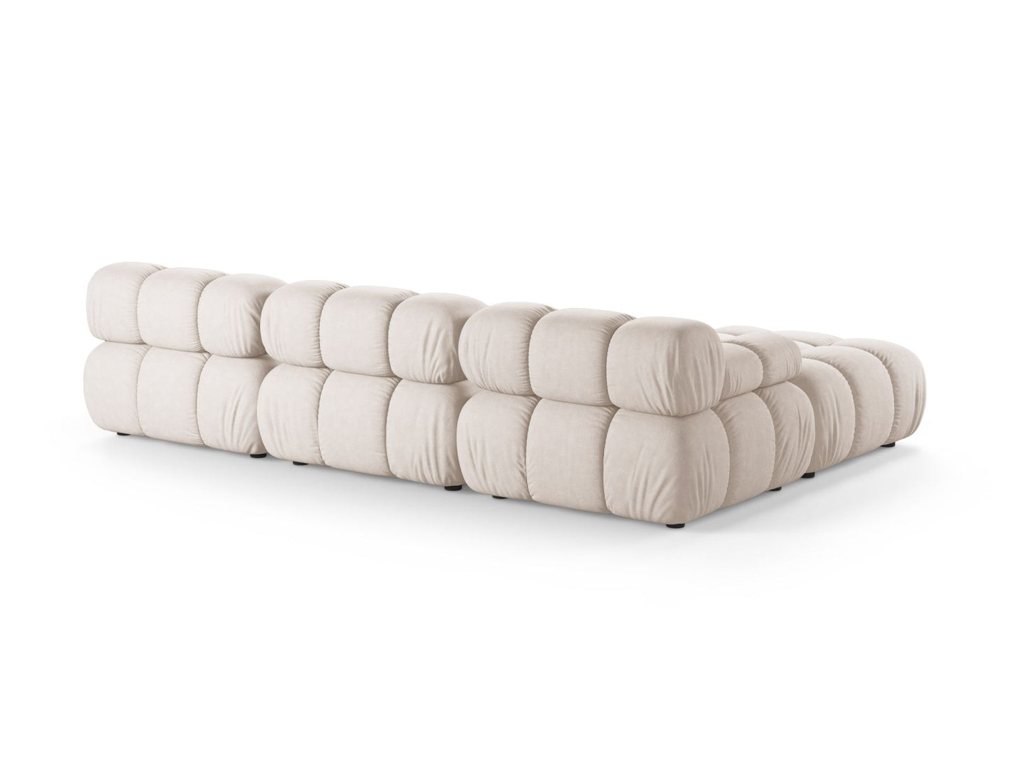 Sofa Strukturstoff Beige Bellis — Detailansicht