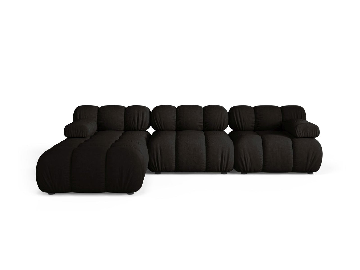 Sofa Strukturstoff Beige Bellis — Black