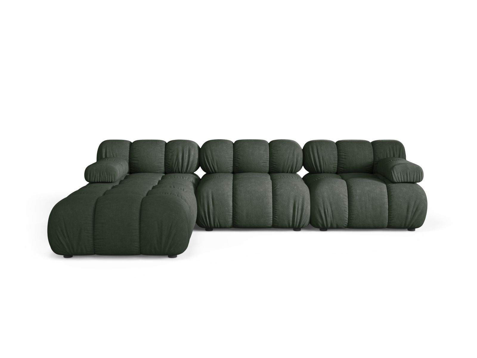Bellis Modular Sofa, 4 Seats, 282x188 cm — Moss Green