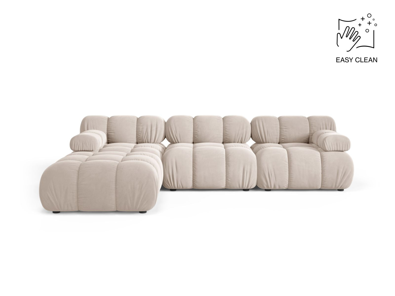 Bellis Modular Sofa, 4 Seats, 282x188 cm — Light Beige