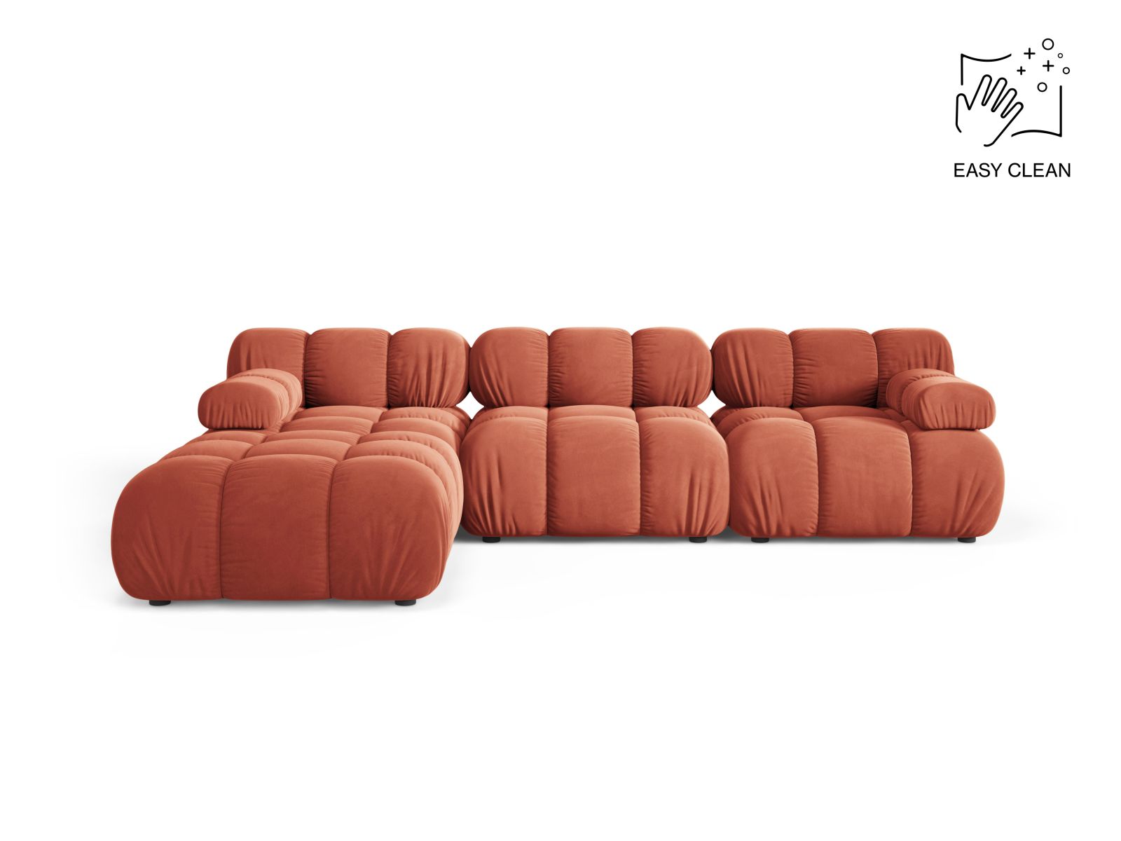 Bellis Modular Sofa, 4 Seats, 282x188 cm — Coral