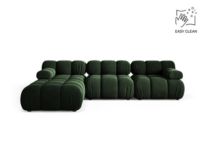Sofa Samt Beige Bellis — Bottle Green
