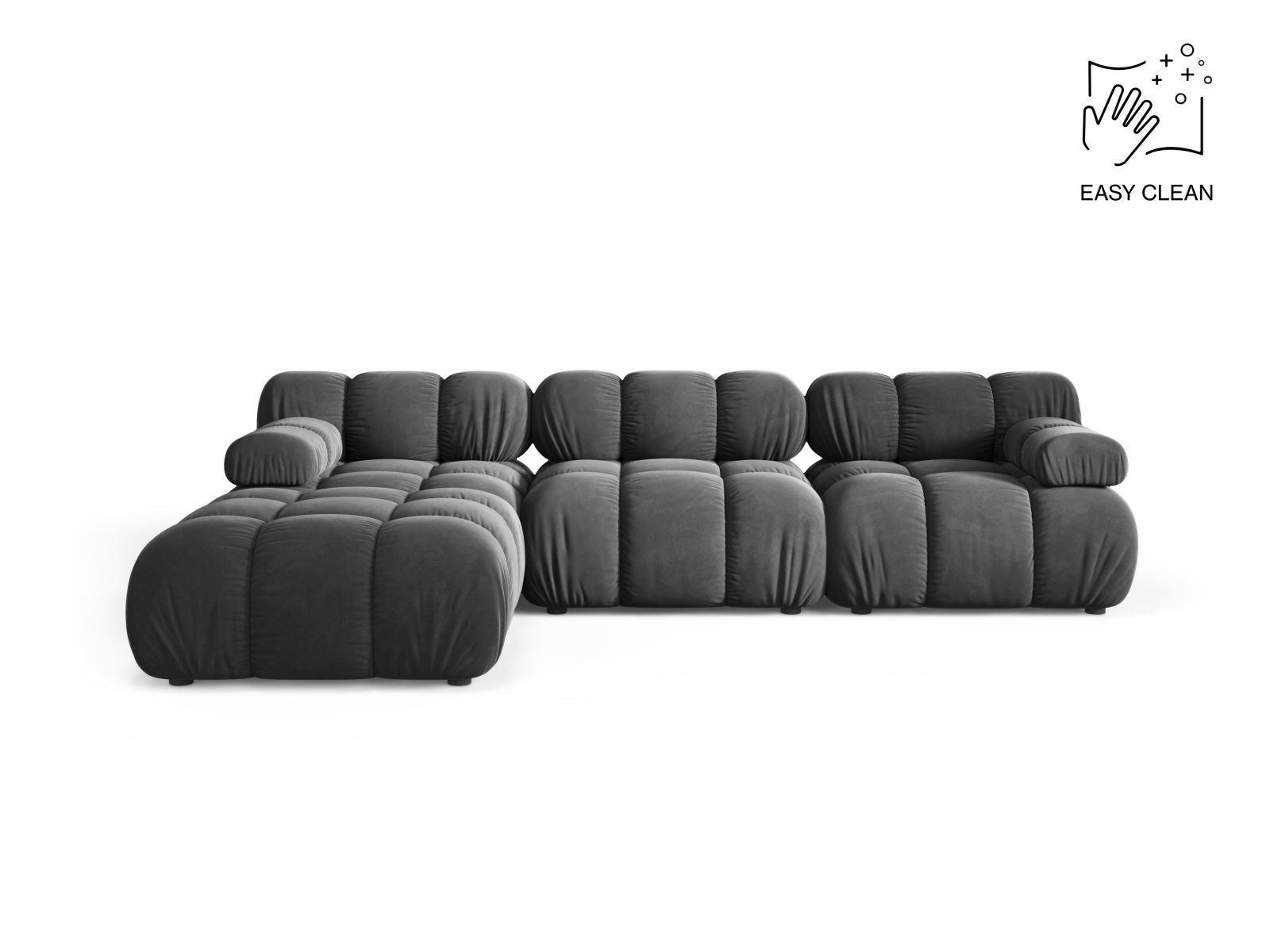 Bellis Modular Sofa, 4 Seats, 282x188 cm — Grey