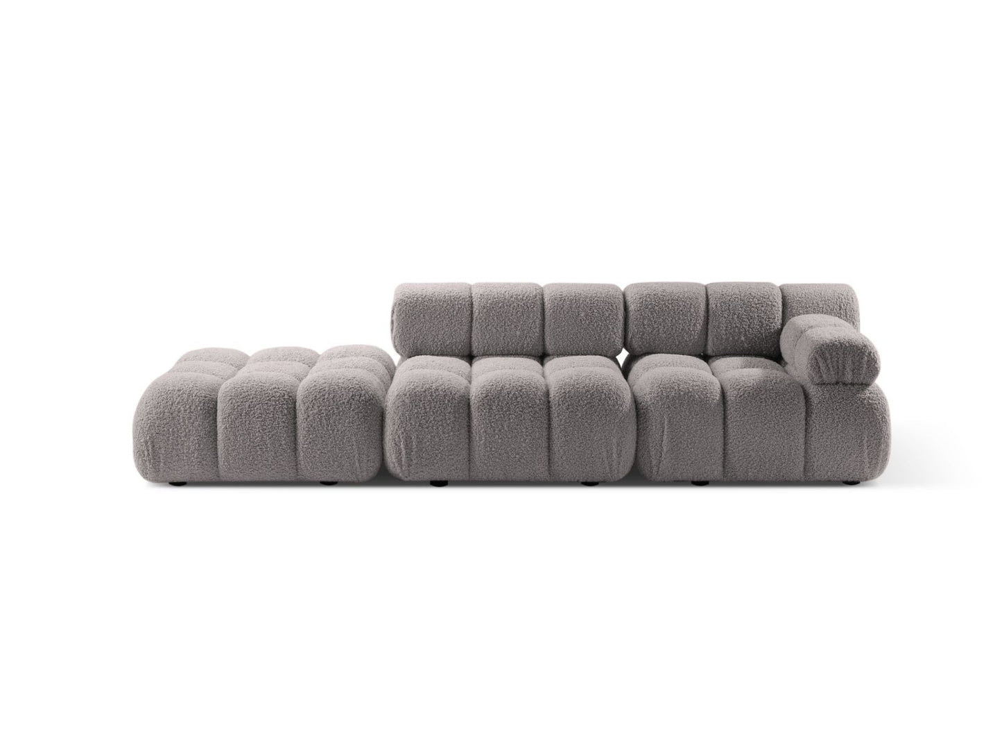 Sofa Bouclé Brick Bellis — Light Grey