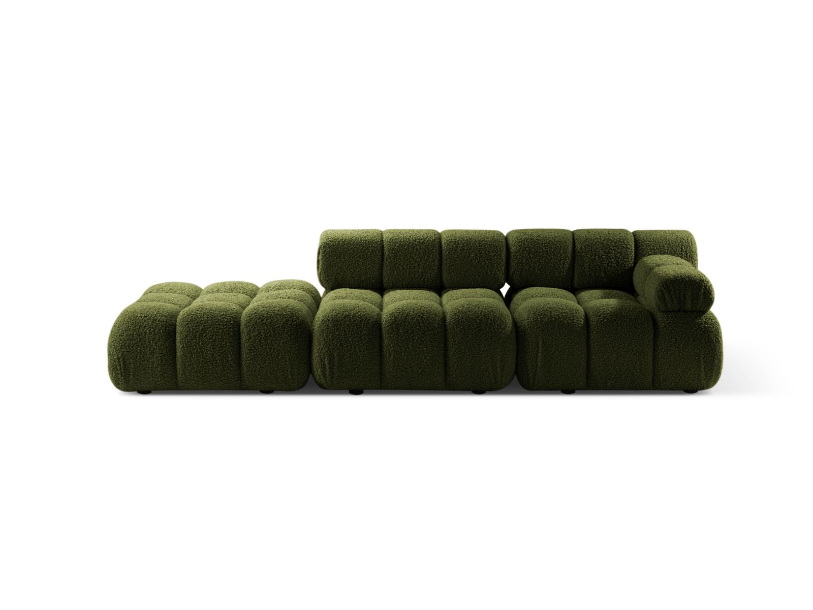 Bellis Modular Sofa, 4 Seats, 282x94 cm — Green / Left
