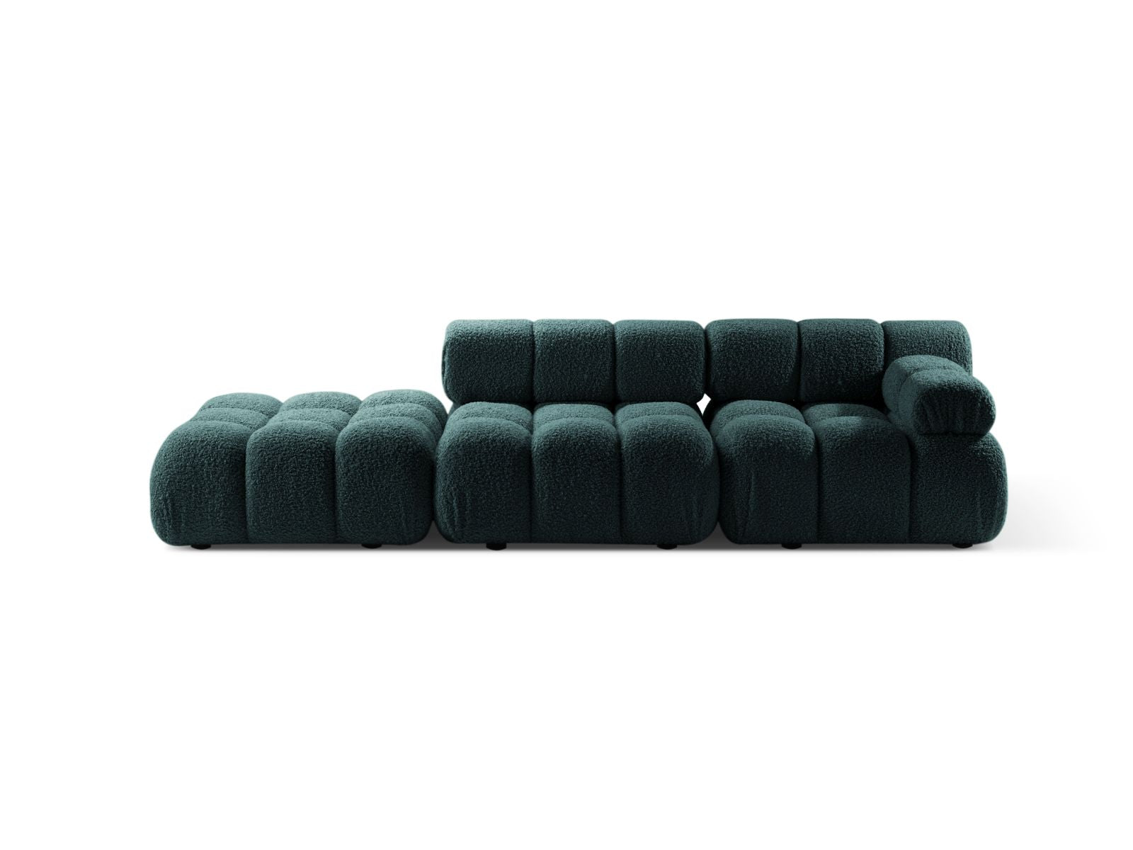 Bellis Modular Sofa, 4 Seats, 282x94 cm — Petrol / Left