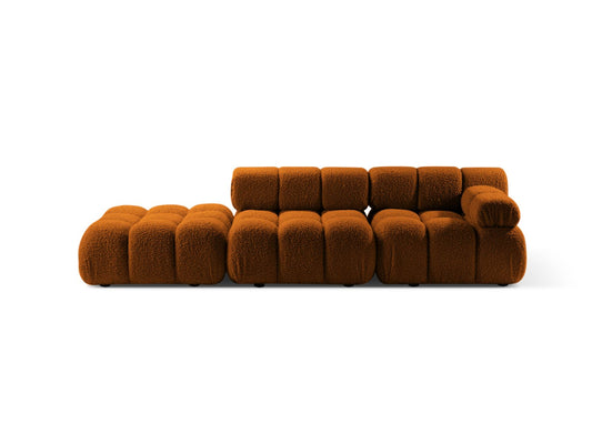 Bellis Modular Sofa, 4 Seats, 282x94 cm — Brick / Left