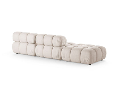 Sofa Strukturstoff Beige Bellis — Detailansicht