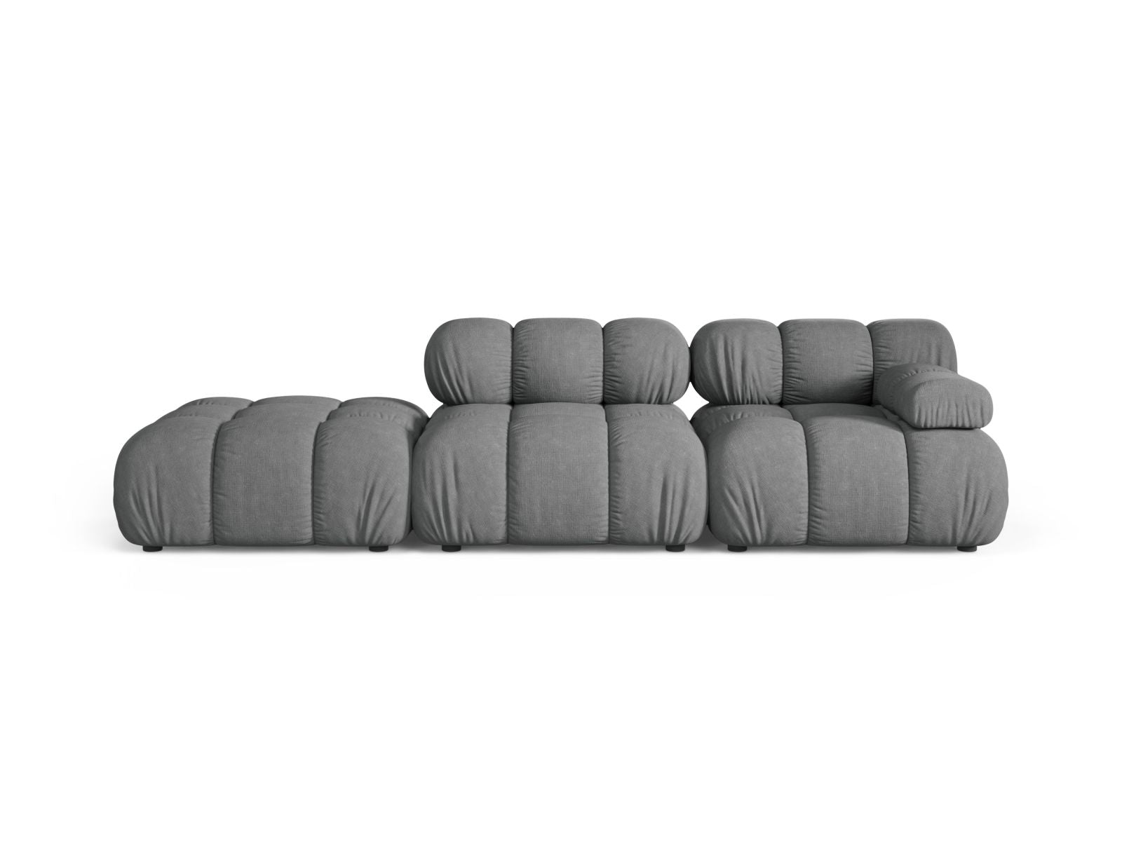 Bellis Modular Sofa, 4 Seats, 282x94 cm — Grey / Left
