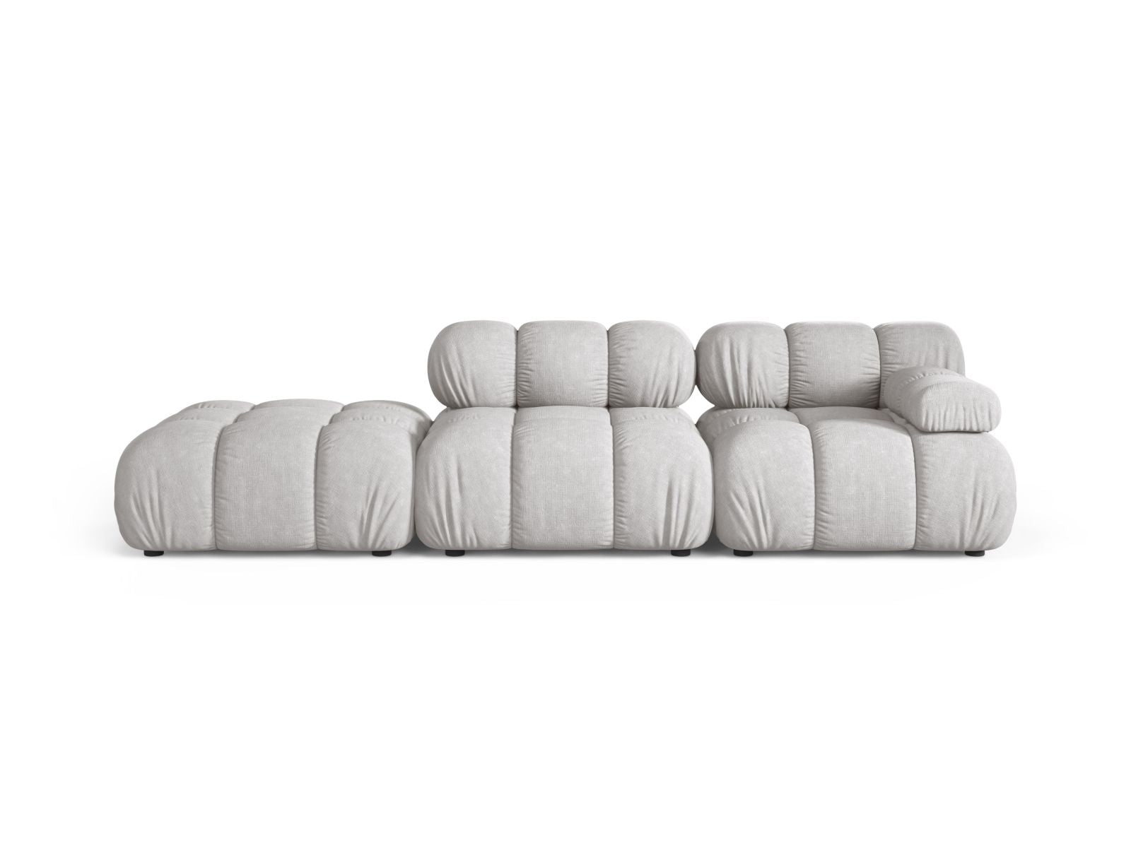 Bellis Modular Sofa, 4 Seats, 282x94 cm — Light Grey / Left