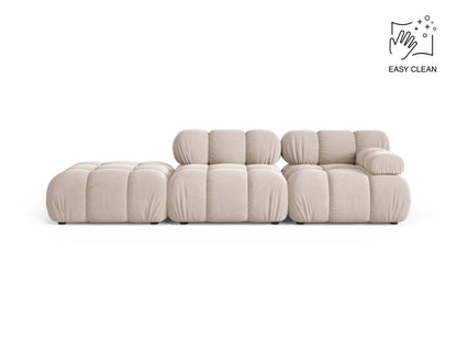 Sofa Samt Beige Bellis — Light Beige
