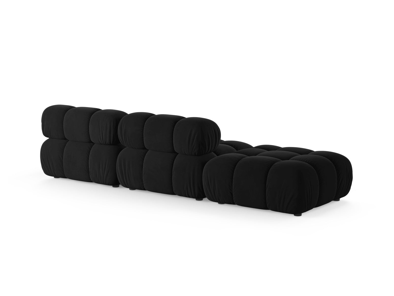 Sofa Samt Schwarz Bellis — Detailansicht
