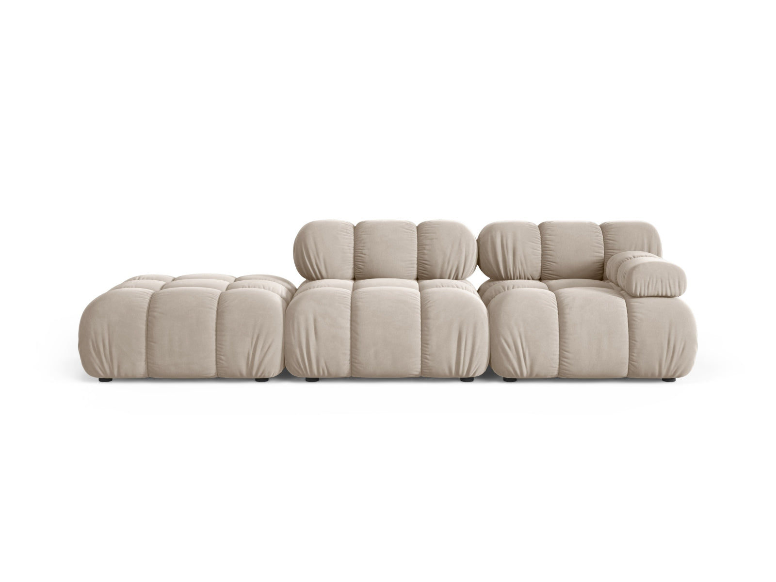 Bellis Modular Sofa, 4 Seats, 282x94 cm — Dark Beige / Left