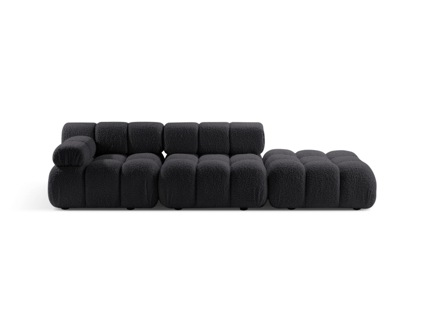 Bellis Modular Sofa, 4 Seats, 282x94 cm — Graphite / Right