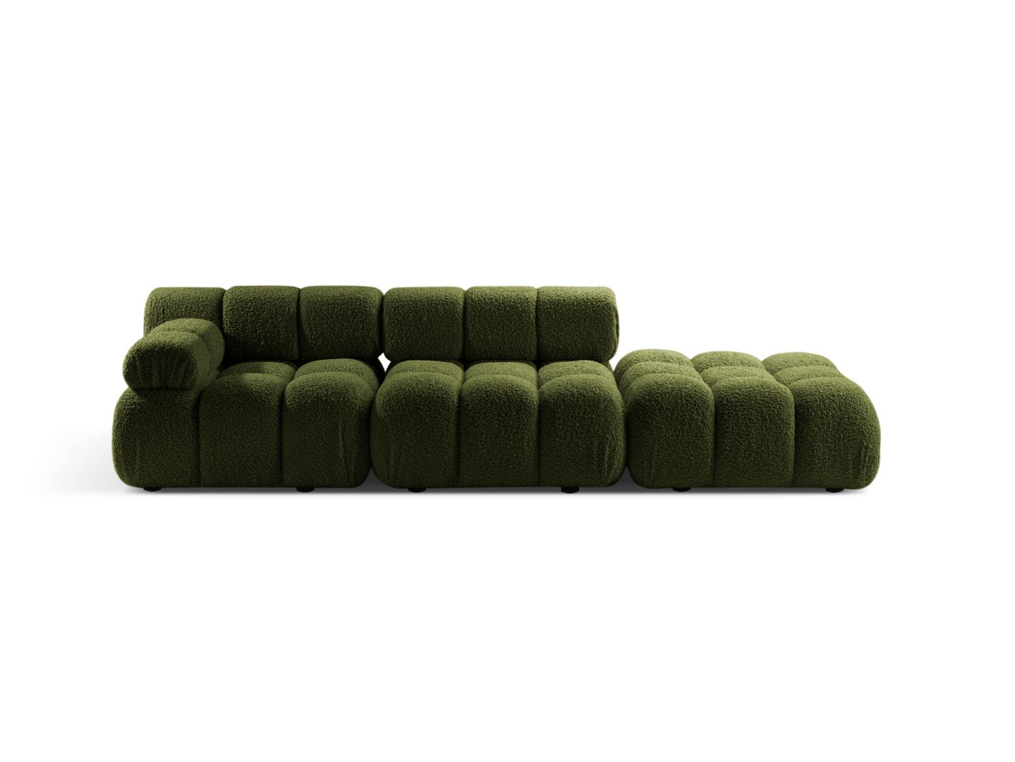 Bellis Modular Sofa, 4 Seats, 282x94 cm — Green / Right