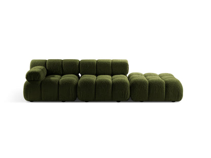 Bellis Modular Sofa, 4 Seats, 282x94 cm — Green / Right