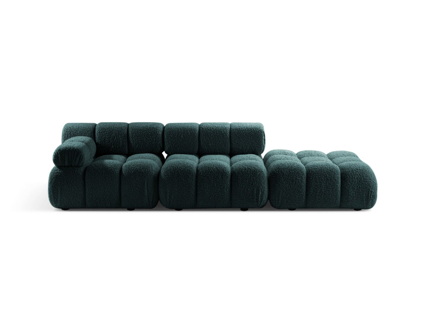 Bellis Modular Sofa, 4 Seats, 282x94 cm — Petrol / Right