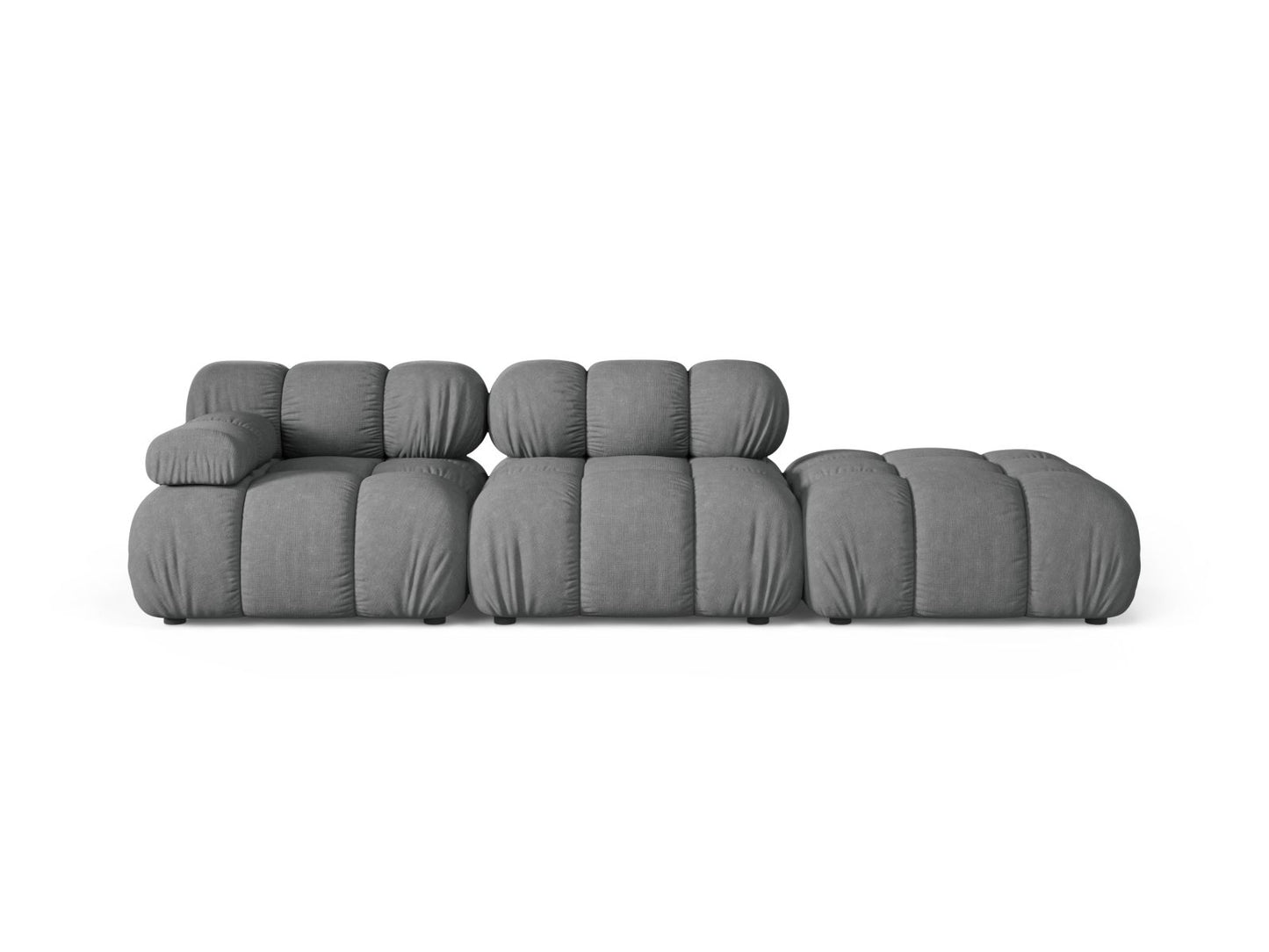 Bellis Modular Sofa, 4 Seats, 282x94 cm — Grey / Right