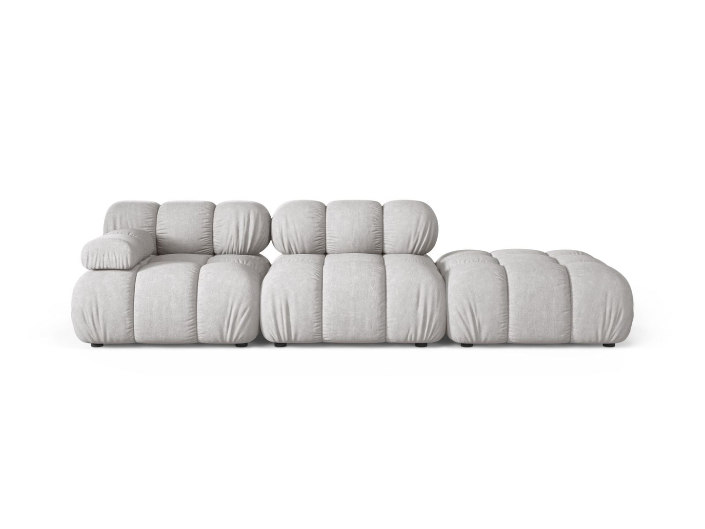 Bellis Modular Sofa, 4 Seats, 282x94 cm — Light Grey / Right