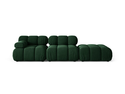 Bellis Modular Sofa, 4 Seats, 282x94 cm — Bottle Green / Right