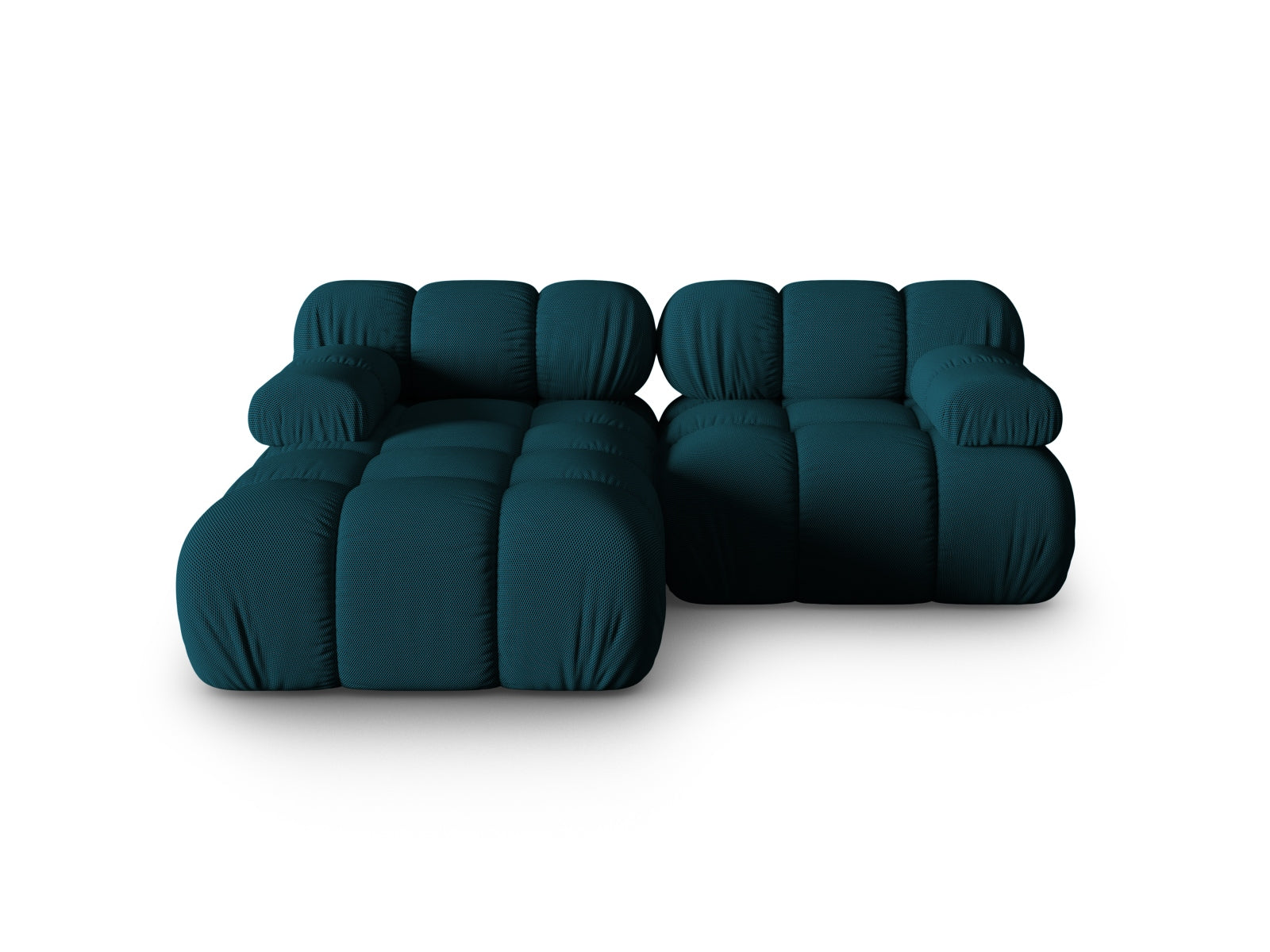Bellis Modular Corner Sofa, 3 Seats, 188x155 cm — Navy Blue / Left