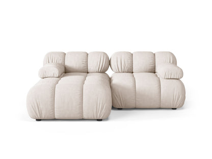 Ecksofa Strukturstoff Beige Bellis — Beige