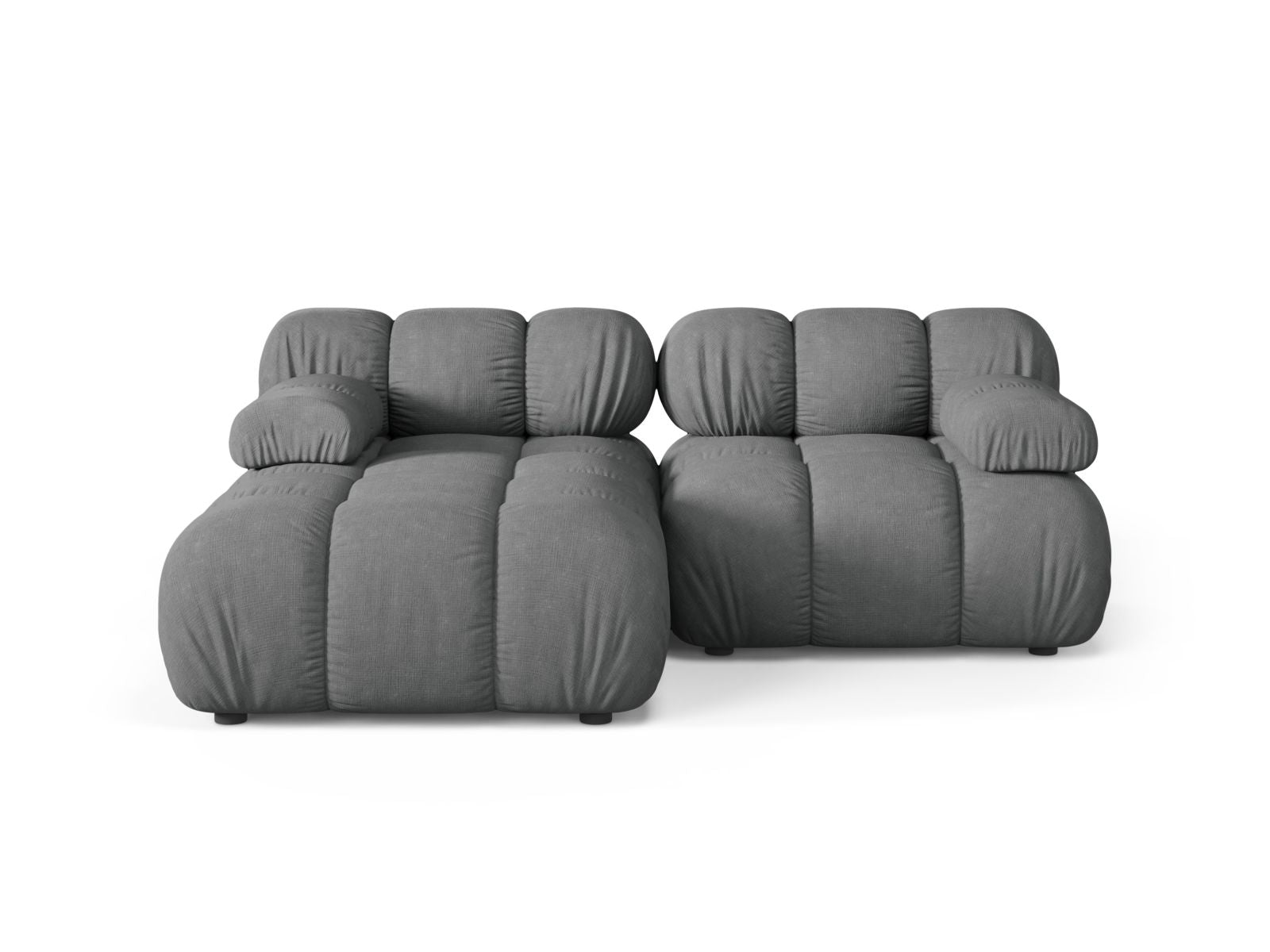 Bellis Modular Corner Sofa, 3 Seats, 188x155 cm — Grey / Left