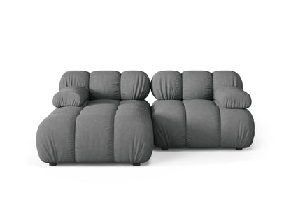 Ecksofa Strukturstoff Beige Bellis — Grey