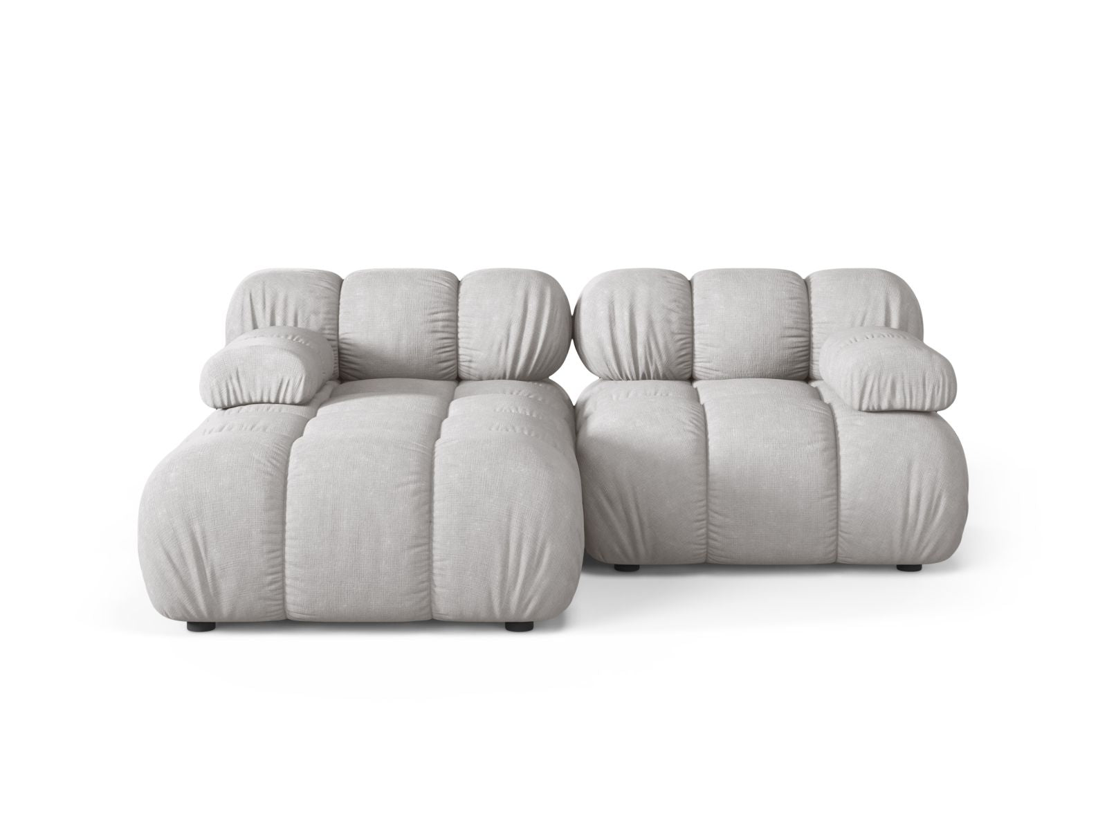 Bellis Modular Corner Sofa, 3 Seats, 188x155 cm — Light Grey / Left