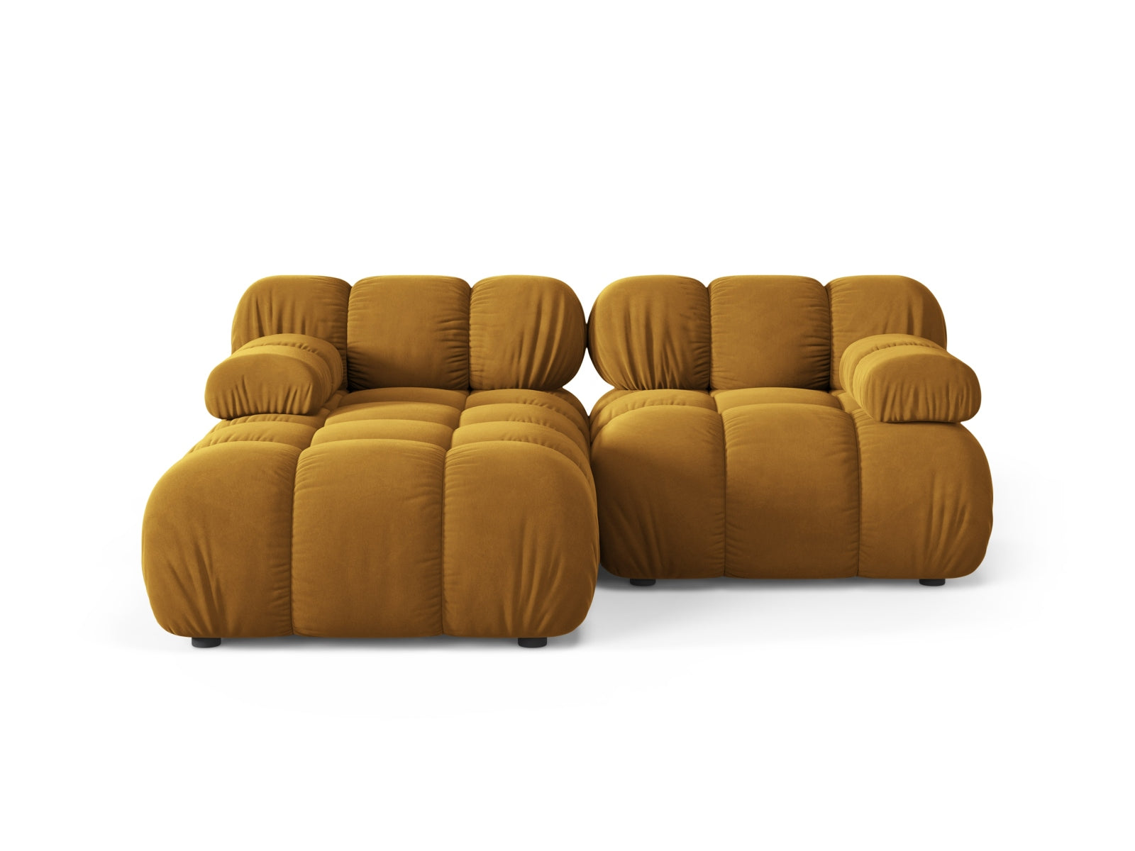 Bellis Modular Corner Sofa, 3 Seats, 188x155 cm — Yellow / Left