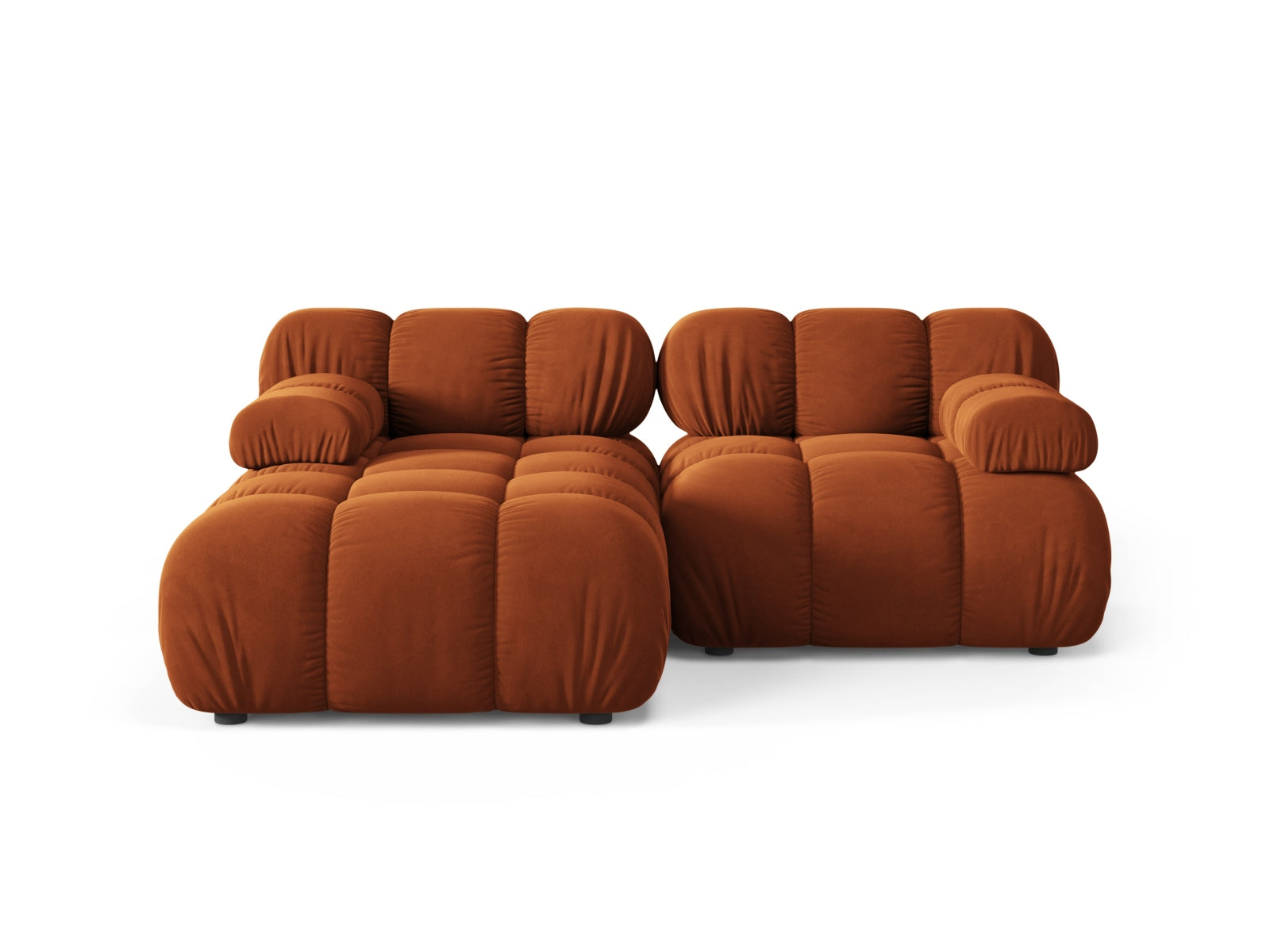 Bellis Modular Corner Sofa, 3 Seats, 188x155 cm — Terracotta / Left