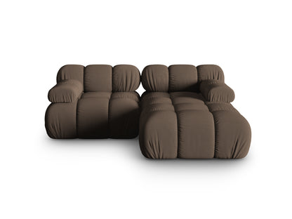 Bellis Modular Corner Sofa, 3 Seats, 188x155 cm — Brown / Right