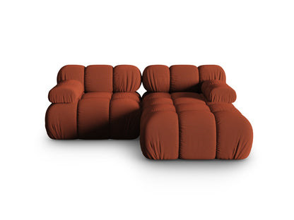 Bellis Modular Corner Sofa, 3 Seats, 188x155 cm — Brick / Right