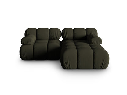 Bellis Modular Corner Sofa, 3 Seats, 188x155 cm — Amazon Green / Right