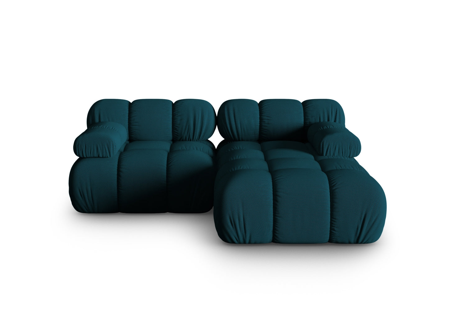 Bellis Modular Corner Sofa, 3 Seats, 188x155 cm — Navy Blue / Right