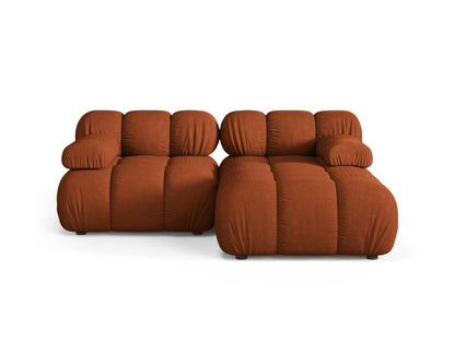 Bellis Modular Corner Sofa, 3 Seats, 188x155 cm — Brick / Right