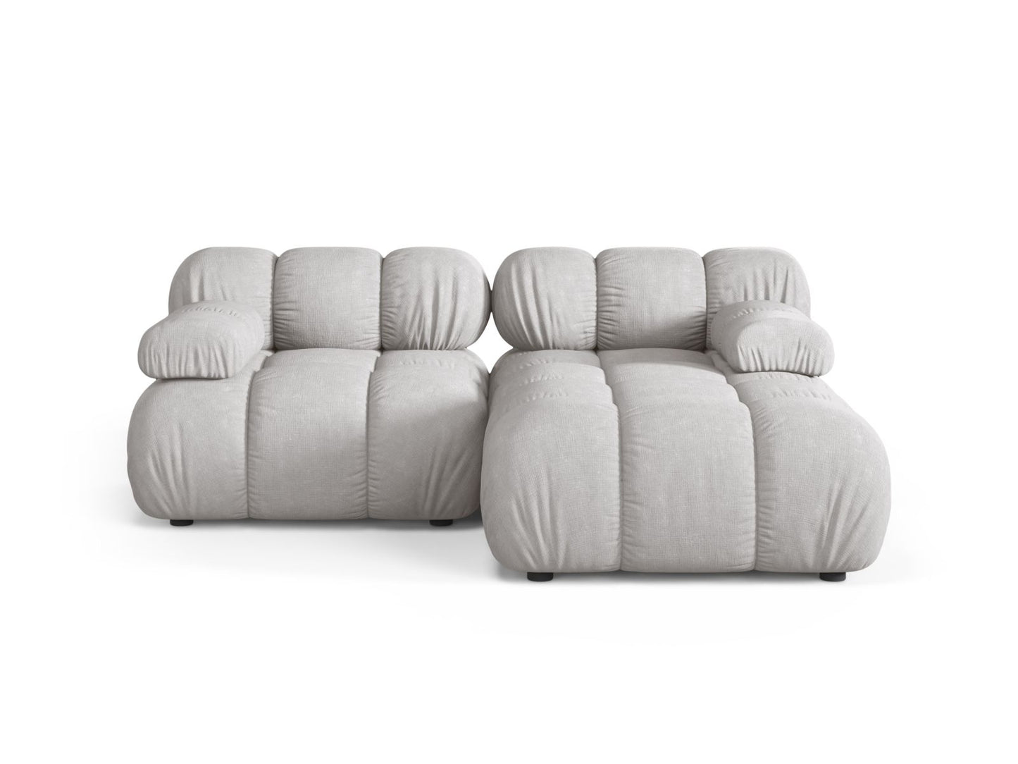 Bellis Modular Corner Sofa, 3 Seats, 188x155 cm — Light Grey / Right