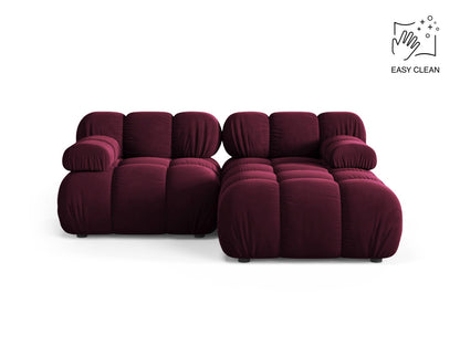 Bellis Modular Corner Sofa, 3 Seats, 188x155 cm — Burgundy / Right